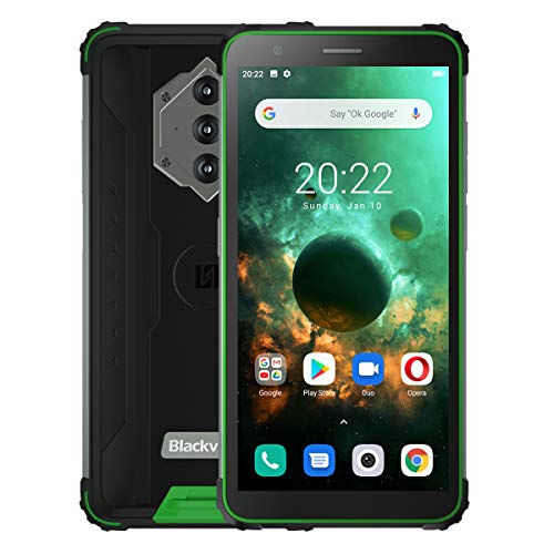 Blackview BV6600 Rugged Smartphone, Batteria 8580mAh (Ricarica Inversa), 5.7   HD+ IP68 IP69K Telefono Cellulare Antiurto Impermeabile Android 10.0, Octa Core 4GB+64GB, Fotocamera 16 MP NFC Verde