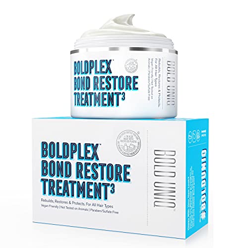 BoldPlex 3 Bond Repair - Maschera per il Trattamento delle Proteine dei Capelli - Formula Idratante Condizionante per Capelli Ricci, Secchi, Colorati, Crespi, Crespi, Rotti o Scoloriti - 200ml