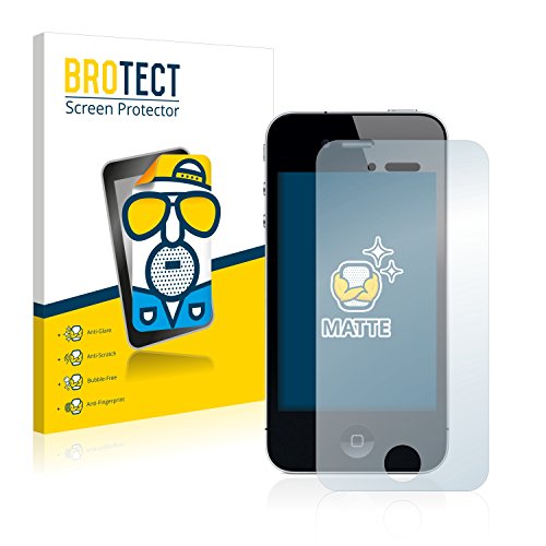 brotect Pellicola Protettiva Opaca Compatibile con iPhone 4   4S Pellicola Protettiva Anti-Riflesso (2 Pezzi)