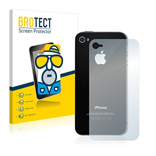 brotect Pellicola Protettiva Opaca Compatibile con Apple iPhone 4S (Posteriore) Pellicola Protettiva Anti-Riflesso (2 Pezzi)