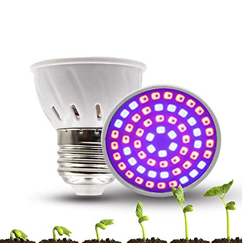 Bweele Lampadina a LED per Piante a Spettro Completo, LED Grow Light Lampada per Piante a Crescita vegetale Crescita Lampade per Piante Crescita Daylight Lampada per Piante da Interno