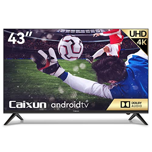 Caixun 43  Smart TV Ultra HD 4K Televisore, Android 9.0 TV con Goog...