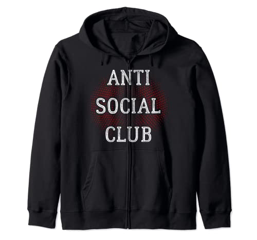 Camicia Anti Social Club Divertente Antisociale Antisociale Felpa con Cappuccio