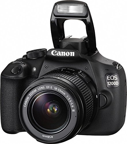 Canon EOS 1200D Fotocamera Reflex Digitale 18 Megapixel con Obietti...