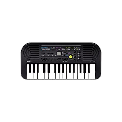 Casio SA-47 127keys Black,Grey MIDI keyboard - MIDI Keyboards (127 keys, 446 mm, 208 mm, 51 mm, 1 kg, DC)