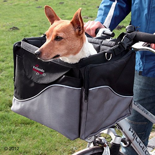 Cestino da bicicletta per cani e animali domestici per manubrio anteriore, tracolla robusta e stabile