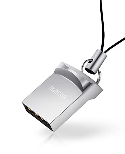 Chiavetta USB 32 GB, Ansodo Pendrive 32 GB Mini Pennetta USB 32gb Impermeabile USB Flash Drive 32 GB per Laptop, PC, Auto ecc.