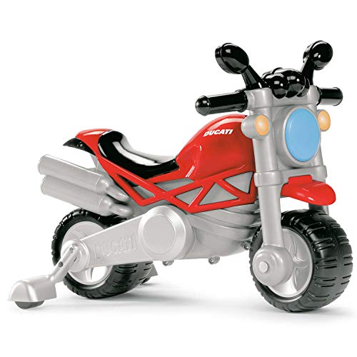 Chicco Ducati Monster Moto Giocattolo per Bambini, Gioco Cavalcabile con Clacson e Rombo Sonoro, Ruote di Supporto Rimuovibili, Max 25 Kg, Giochi per Bambini 18 Mesi, 5 Anni