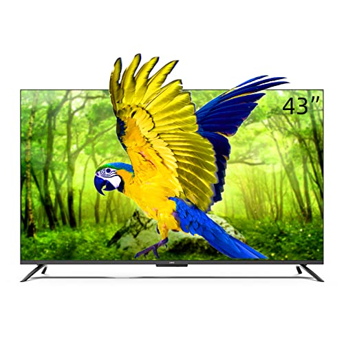 CHiQ U43G7PF Hands Free Voice Control Frameless Smart TV,4K UHD,HDR10,Dolby Vision,Dolby Audio,Android TV,Google Assistant,Quad Core,HDMI2.0,Released 2021
