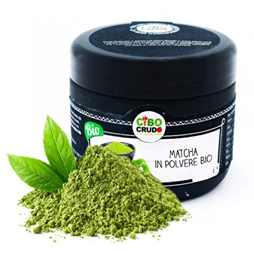 Cibocrudo Te verde Matcha In Polvere Biologica Cruda, Matcha Green Tea, Tè Matcha Bio, Senza Pesticidi 100 gr