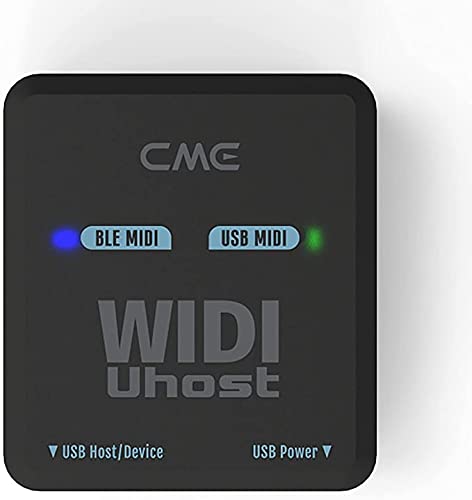 CME WIDI Uhost - Interfaccia MIDI USB Bluetooth + host USB per “class compliant” strumento MIDI USB, controller MIDI, tastiera MIDI, Windows, Mac, iOS e Android, Linux, ChromeOS