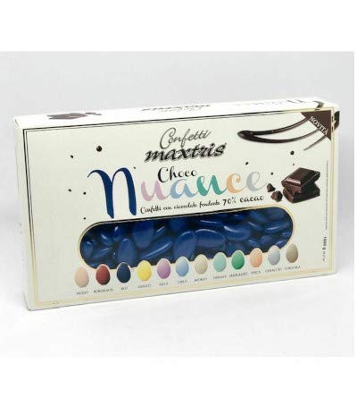 Confetti Maxtris Choco Nuance Colore Blu Fondente, Cioccolato...