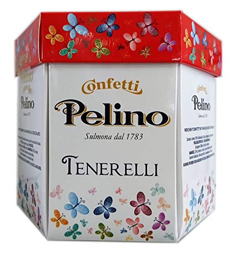 Confetti Pelino Monoporzionati In Bustine Singole, Ciocomandorla Rosso - 300 Gr