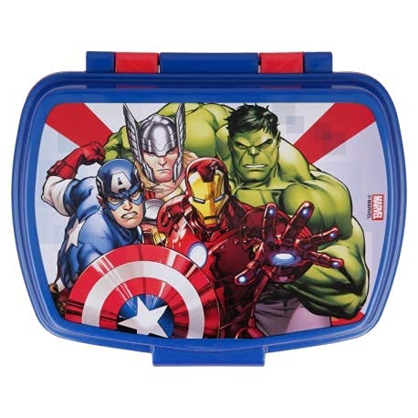 Contenitore Portapranzo Porta merenda Scatola Sandwich Box per Bambini (Avengers Supereroi Hulk Thor Iron Man)