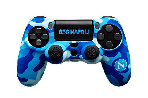 Controller Skin SSC Napoli 3.0 per PlayStation 4 (PS4): Guscio in Silicone, Una Coppia di Gommini Antiscivolo e Due Adesivi - PlayStation 4