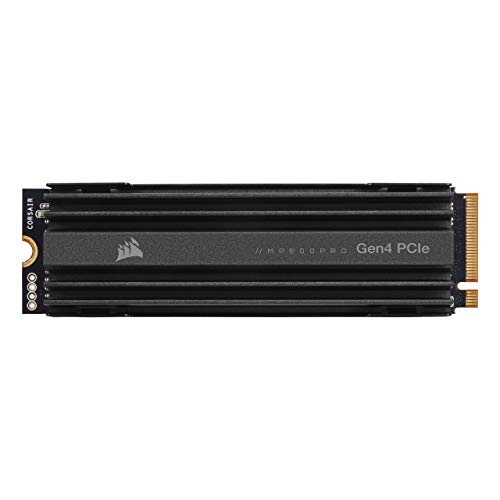 Corsair SSD MP600 PRO Gen4 PCIe x4 NVMe M.2 - NAND TLC ad alta densità - Dissipatore di calore in alluminio - Fattore di forma M.2 2280