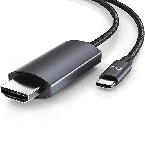 CSL - Cavo USB C a HDMI 4K 60Hz - 3m - HDTV 4K - USB tipo C a HDMI 2.0 - compatibile con MacBook Pro 2020 2019 2018 2017, MacBook Air, iPad Pro, Surface Book 2, Galaxy S10 UVM - nero