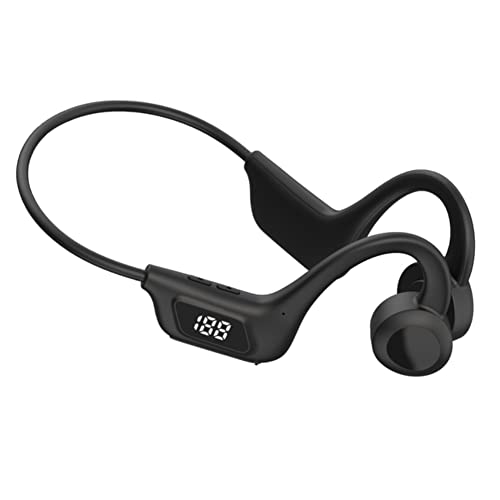 Cuffie Bluetooth a conduzione ossea Auricolari aperti Auricolari wireless Cuffie sportive IPX5 impermeabili con microfono per sport, ciclismo, escursionismo