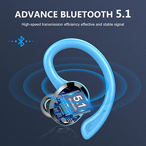 Cuffie Bluetooth Sport, Auricolari Bluetooth 5.1 con HiFi Stereo, C...