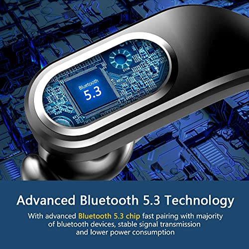Cuffie Bluetooth Sport, Auricolari Bluetooth 5.3 con Mic, In Ear Cu...