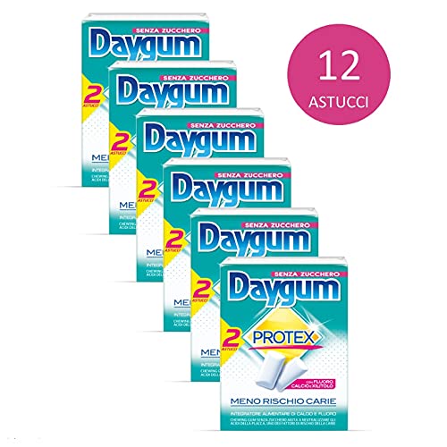 Daygum Protex Gomme da Masticare Senza Zucchero, Chewing Gum Gusto ...