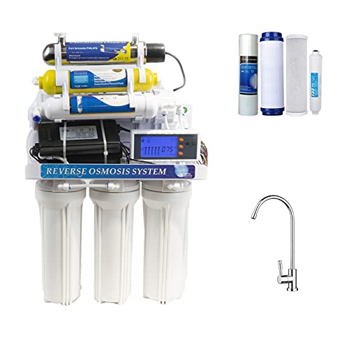 DC Solution | Depuratore Acqua Osmosi Invera 8 Stadi con lampada UV Philips | Purificatore domestico acqua potabile dal rubinetto di casa