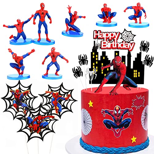 Decorazioni Torta, 19 Pezzi Torta Decorazione Hero, Compleanno Cupcake Toppers, Cake Topper Battesimo, per Decorazione della Festa di Compleanno di Bambini e Adulti