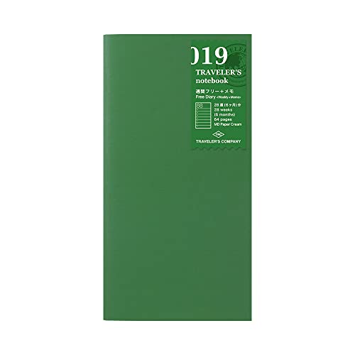 Designphil TRAVELER S notebook Refill 019 Free Diary [Weekly + Memo] 14331006 (Japan Import)