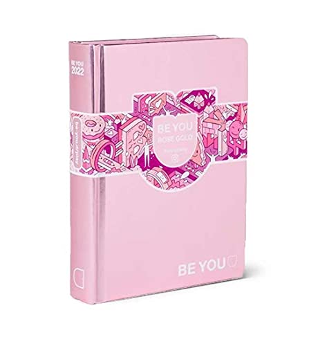 DIARIO SCUOLA Be You Be ROSE GOLD - u Be yourself POCKET Rosa metal...