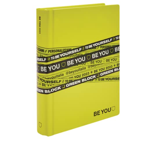 DIARIO SCUOLA Be You Be - u Be yourself POCKET Color Verde 2022-202...