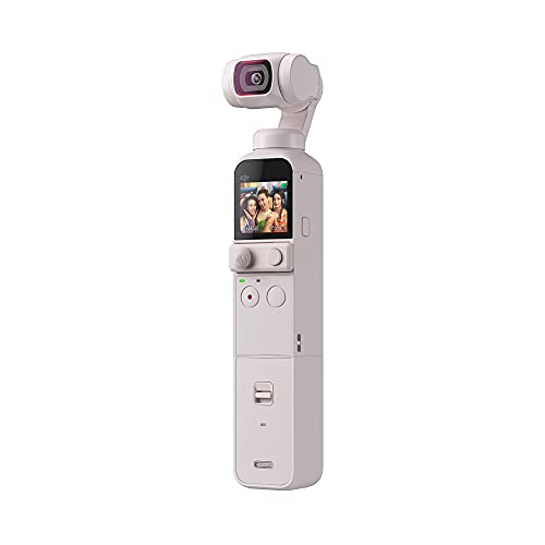 Dji Pocket 2 Combo Esclusiva, Videocamera Tascabile Per Vlogging, Gimbal Motorizzato A 3 Assi, Video 4K, Foto Da 64 Mp, Bianco