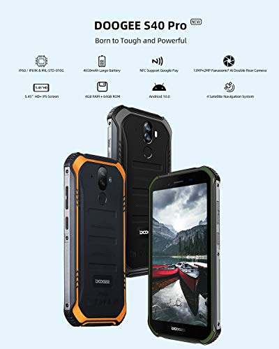 DOOGEE S40 PRO Smartphone Rugged, Dual 4G IP68 Cellulare Antiurto A...