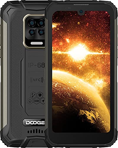 DOOGEE S59 Rugged Smartphone [2021],10050 mAh 4GB+64GB, Telefono Cellulare Robusto IP69K lP68,Potente Altoparlante da 2W,Fotocamera Quadrupla da 16 M + Frontale da 16 MP Smartphone Android 10, NFC GPS