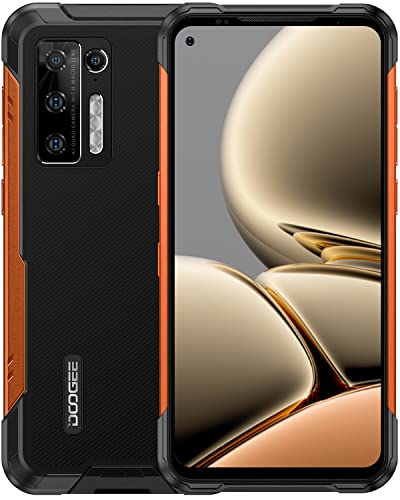 DOOGEE S97 Pro Rugged Smartphone[2021], 40m Telemetro, 8500mAh Grande Batteria, 8GB +128GB, Fotocamera AI da 48MP, 4K Video Registrazione, Andriod 11 4G Dual SIM Telefono Cellulare, IP68 IP69K,Arancia