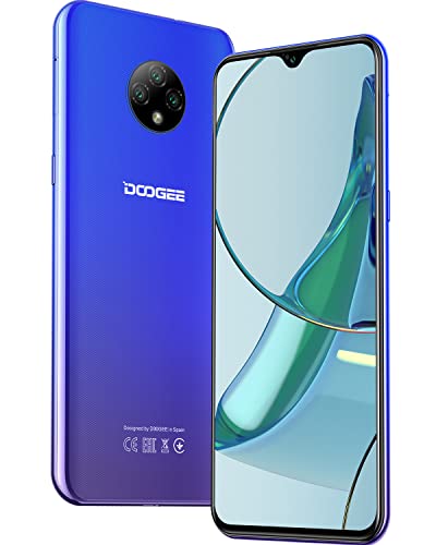 DOOGEE X95 4G Smartphone Economici[2022], 4350mAh Batteria Cellulari, Quad-Core 256GB Espandibili 6,52 HD+ Schermo Cellulare, 3GB+16GB, 13MP+5MP, Android 10 Dual SIM Telefoni, Sblocco Facciale,GPS,Blu