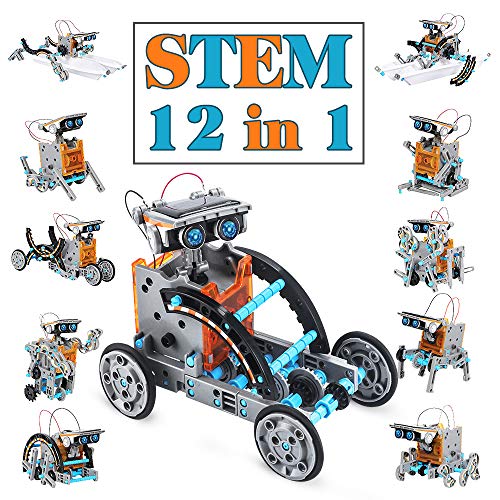Dreamy Cubby Energia Solare Giocattoli da Ragazzo 8-12 Anni STEM Robot Kit di scienze 12 in 1 Giocattoli Educativi Robot Solari -199 Pezzi di Giocattoli da Costruzione Fai-da-Te per Bambini Regalo