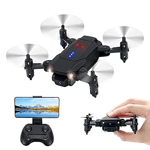 Drone con telecamera Drone Posizionamento del flusso ottico Quadricottero RC con telecamera HD, modalità senza testa mantenimento dell altitudine, Droni FPV pieghevoli Wifi Live Video 3D Flip 6Axis