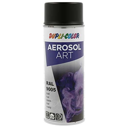 Dupli Color 733161 Aerosol Vernice Spray Art, 400 ml, RAL 9005 Nero Profondo Opaco