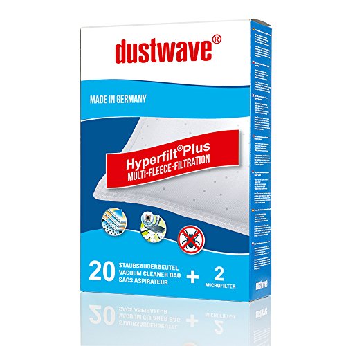 dustwave - 20 sacchetti per aspirapolvere adatti per Philips - FC 8322 PowerLife Aspirapolvere di marca Dustwave - Made in Germany + micro filtro