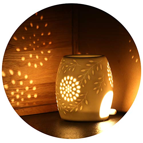 ecooe lampade Aroma in Ceramica con Il Cucchiaio di Candela