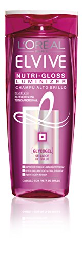 Elvive Shampoo, Nutri-Gloss Luminizer Champú Brillo Intenso, 300 ml