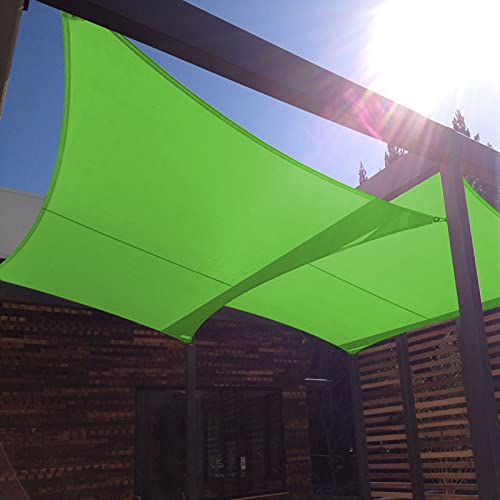EMMORLA Tende da Sole per Esterno Impermeabile 2×3 m Vela Ombreggiante Rettangolare Tenda da Vela Parasol Protezione UV Tenda a Vela per Giardino Balcone Terrazza Campeggio Esterno, Verde