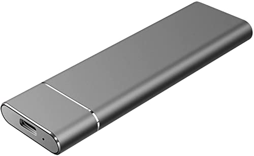 Estrema portatile SSD portatile e grande capacità SSD esterno ultra velocità mobile SSD per laptop desktop (2 TB, nero)