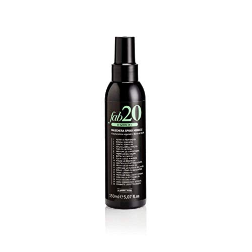 Fab 10 - Maschera Spray Miracle per Capelli 10 in 1, Azione Rigenerante e Idratante, Senza Parabeni e SLES - 150 ml