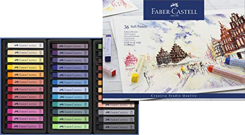 Faber-Castell 128336 - Astuccio da 36 pastelli Morbidi Studio Quali...