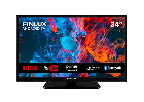 Finlux FLH2435ANDROID da 61 cm (24 pollici) - Televisione HD Ready, TV Android con Chromecast integrato, HDR10, 3x HDMI, 2x USB