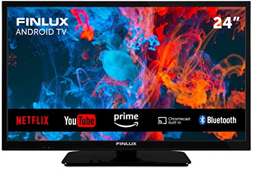 Finlux FLH2435ANDROID da 61 cm (24 pollici) - Televisione HD Ready, TV Android con Chromecast integrato, HDR10, 3x HDMI, 2x USB