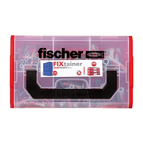 Fischer FixTainer DuoPower, 210 Tasselli Universali, per Fissaggio su Muro Pieno, Mattone Forato, Cartongesso e Calcestruzzo cellulare, 536161