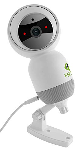 FNTEK Smart Telecamera di Sicurezza WC017 da Esterno e Interno per Video Sorveglianza dotata di Wi-Fi - Risoluzione 1080P Impermeabile Tracking Intelligente Controllo Vocale Alexa e Google Home