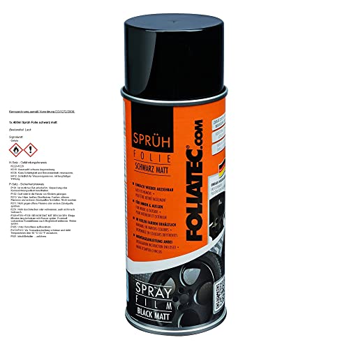 Foliatec 2065 Pellicola Spray, Nero opaco, 1er set (1 x 400 ml)